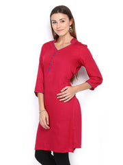 Melange by Lifestyle Women Dark Pink Kurta