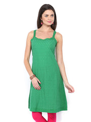 Melange by Lifestyle Women Green Embroidered Kurta