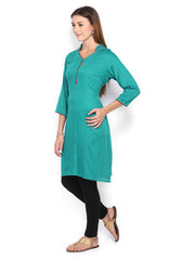 Melange by Lifestyle Women Green Kurta