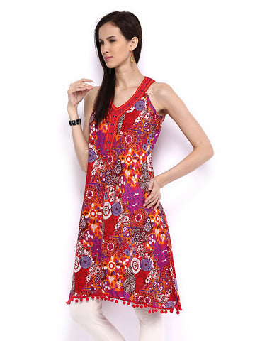 Melange by Lifestyle Women Multi-Coloured Printed Kurta