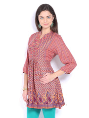 Melange by Lifestyle Women Orange Printed Kurta