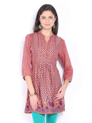 Melange by Lifestyle Women Orange Printed Kurta