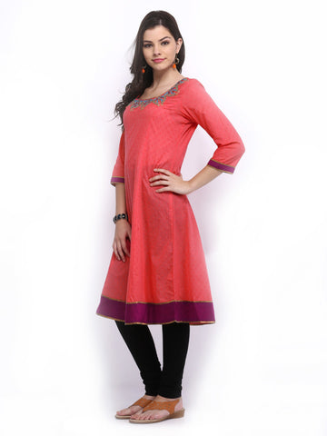 Melange by Lifestyle Women Pink Kurta