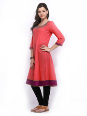 Melange by Lifestyle Women Pink Kurta