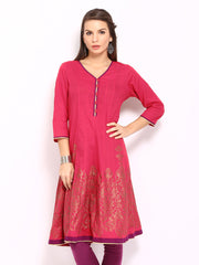 Melange by Lifestyle Women Pink Kurta