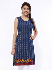 Mirage Women Blue Printed Kurta