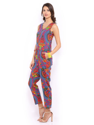 Mirage Women Multicoloured Printed Jumpsuit