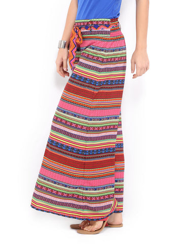 Mirage Women Multicoloured Printed Palazzo Trousers