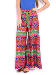 Mirage Women Multicoloured Printed Palazzo Trousers