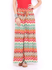 Mirage Women Multicoloured Printed Palazzo Trousers