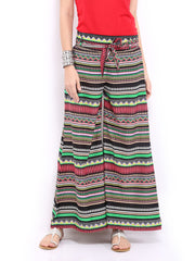 Mirage Women Multicoloured Printed Palazzo Trousers
