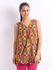 Mirage Women Yellow Printed Top