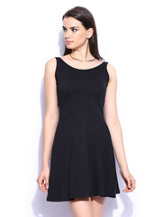 Miss Chase Black Whole Wide Whirl Skater Dress