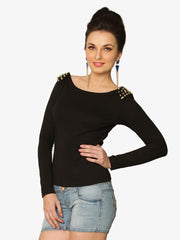 Miss Chase Women Black Top