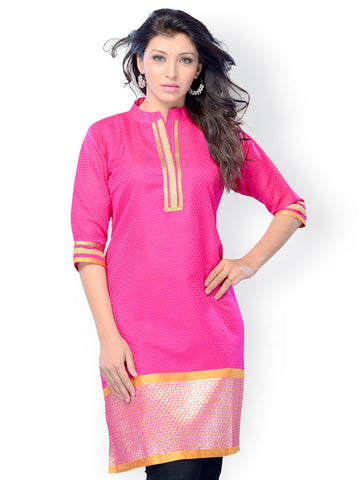 Miss and Mrs Women Pink Kurta