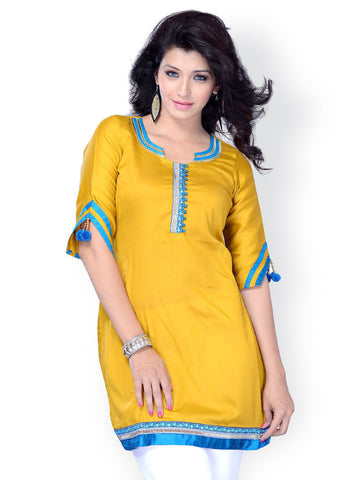 Miss and Mrs Women Yellow Kurta