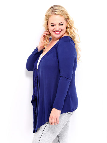 Mustard Blue Shrug