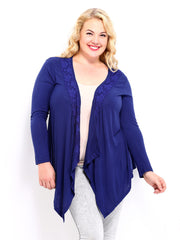 Mustard Blue Shrug