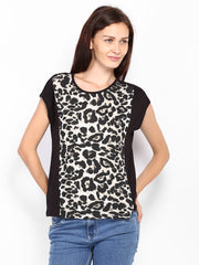 Van Heusen Woman Black Printed Top