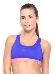 Nike Blue Pro Classic Padded    Training  Sports Bra