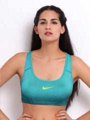 Nike Turquoise Blue Pro Classic Padded    Training  Sports Bra
