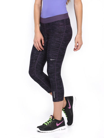 Nike Black Relay Crop     Running  Capris