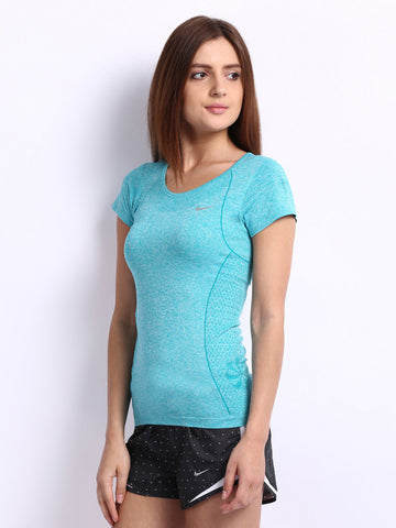 Nike Teal Dri-fit Knit     Running  Tshirts