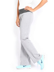 Nike Grey Melange Legend 2 Regular Dri-fit Cotton  Training  Track Pants