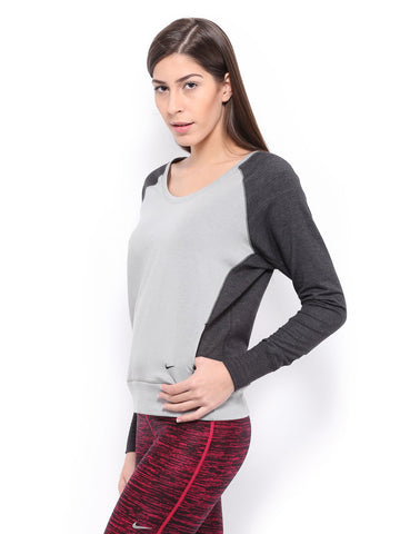Nike Grey Gym Epic Crew 3   Training  Tops