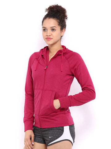 Nike Magenta Obsessed Full Zip    Training  Sweatshirts