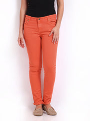 Nineteen Women Orange Relaxed Fit Jeans