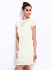 ONLY Off-White Fit &amp; Flare Dress