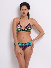 ONLY Women Black Printed Lingerie Set 1648453003