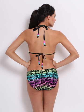 ONLY Women Black Printed Lingerie Set 1648453003