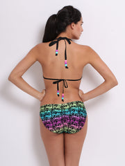 ONLY Women Black Printed Lingerie Set 1648453003