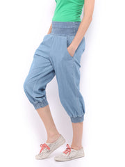 ONLY Women Blue Summerlove Smock Capris