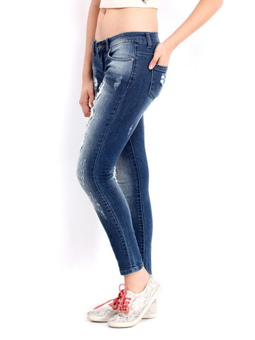 ONLY Women Blue Skinny Fit Jeans