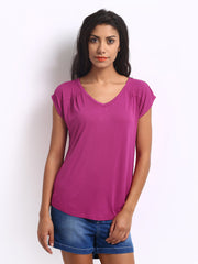 ONLY Women Fuchsia Pink Frida Top