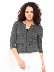 ONLY Women Grey &amp; Black Jacket