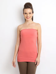 ONLY Women Peach Coloured Tube Top