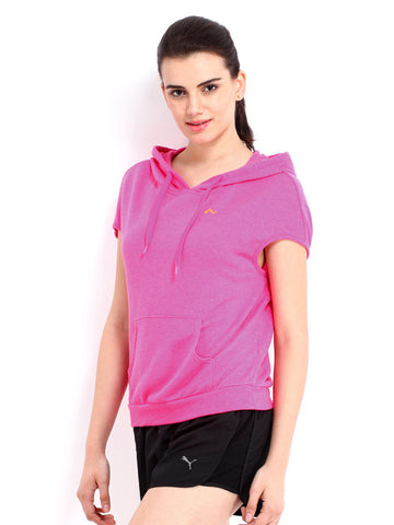 ONLY Women Pink Hooded Sweatshirt