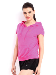 ONLY Women Pink Hooded Sweatshirt