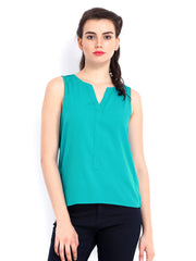 ONLY Women Teal Blue Top
