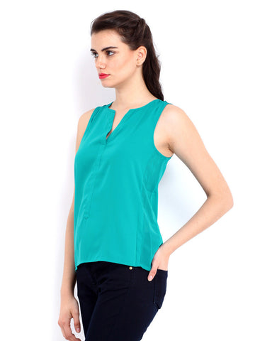 ONLY Women Teal Blue Top