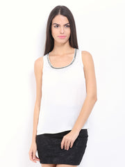 ONLY Women White Ally Beaded Top