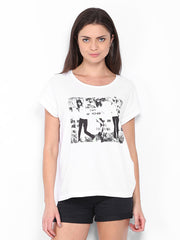 ONLY Women White Finola Printed Top