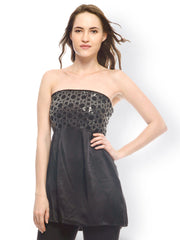 OZEL Women Black Tube Top