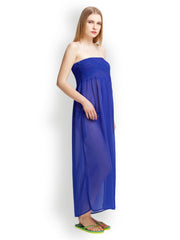 Oxolloxo Women Blue Cover-up Dress