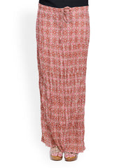 Oxolloxo Brown Printed Maxi Skirt