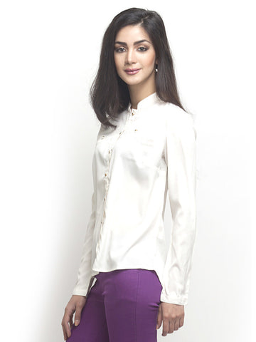 Oxolloxo Women White Shirt